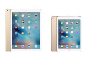 La tablette iPad Pro (12,9") est plus grande que la tablette iPad Air (9,7")