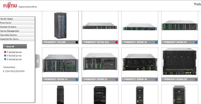 Primergy Product Finder by Fujitsu